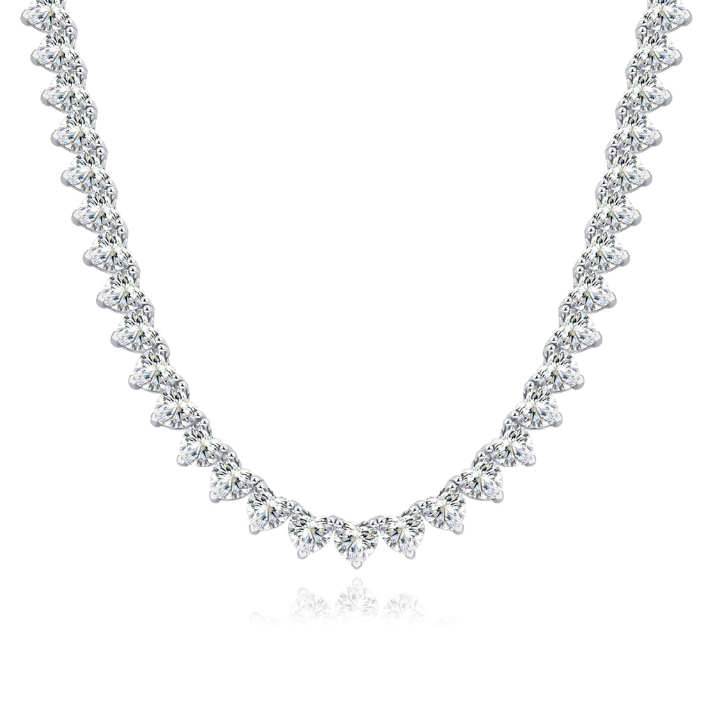 Romantic Gravity - A Luxurious And Fashionable Light Luxury Jewelry Necklace Pendant Set With Top-quality Moissanite, S925 Silver-plated Platinum