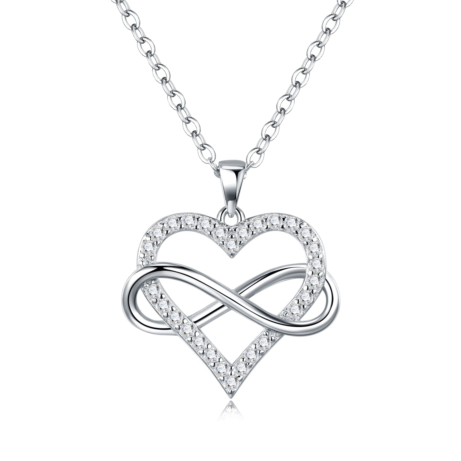 A Luxurious And Fashionable Minimalist Jewelry Pendant Necklace Featuring Top-quality Moissanite, Made Of S925 Silver Electroplated With Platinum.